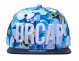 Boné New Drcap Blue Flowers Under Leather Snapback