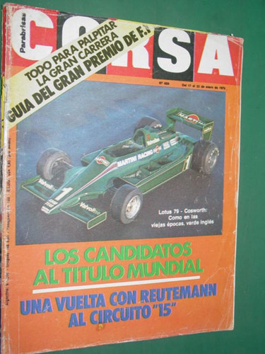 Revista Corsa 659 Previa Gp Argentina Brabham Reutemann F1