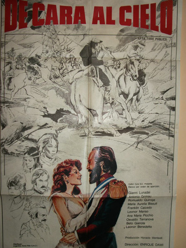 Poster Pelicula *de Cara Al Cielo* G.lunadei Año 1979