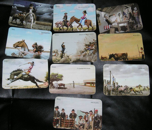 Calendarios Lote De 10 Almanaques Bolsillo Molina Campos