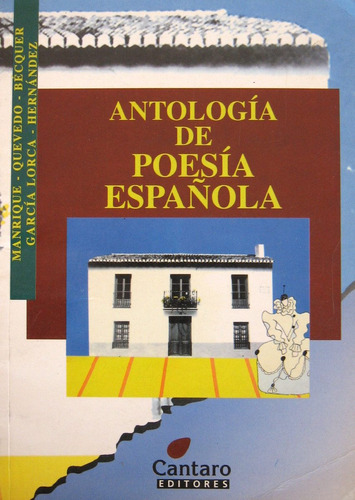 Antología De Poesía Española, Bécquer García Lorca, Cántaro