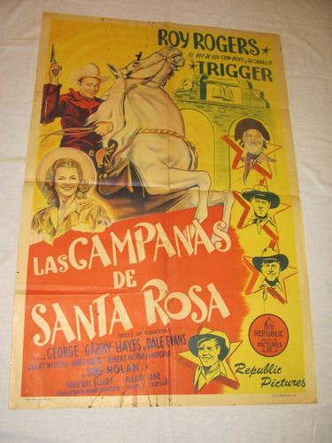 Afiches De Cine Antiguos  Con  Roy  Rogers