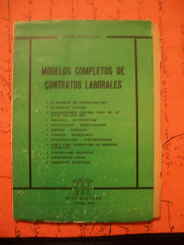 Modelos Completos De Contratos Laborales Q (Usado)