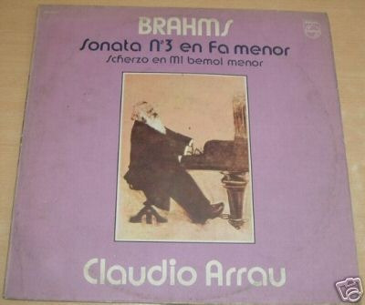 Brahms Sonata N 3 Claudio Arrau  Vinilo Argentino