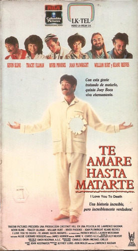 Te Amare Hasta Matarte Vhs Kevin Kline River Phoenix Comedia