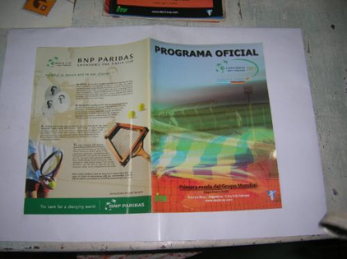 Copa Davis 2003 Programa Oficial Aat Argentina Alemania Cori