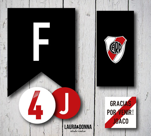 Kit Imprimible River Plate Candy Bar Deco Futbol Varon