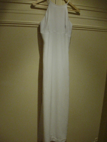 Vestido Vitamina Formal Largo Blanco Talle M- Novias/15 Años