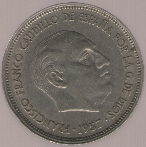 España 25 Pesetas 1957(58)  Exc