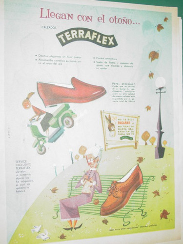 Publicidad Antigua Calzado Zapatos Terraflex Modelos Otoño