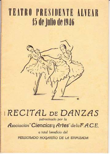 Recital De Danzas 1946 Casa De La Empleada