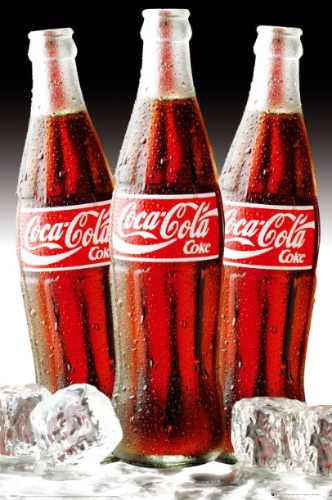 Genial Poster Importado De Coca Cola - 3 Botellas - 60 X 90