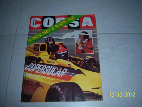 Revista Corsa .fitipaldi,road Test Fiat 133,dipalma.laffite