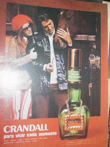 Publicidad Antigua Perfumes Colonia Hombres Crandall Mod3