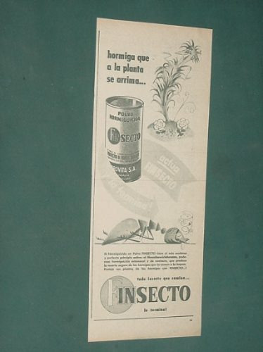 Publicidad Finsecto Polvo Hormiguicida Actua Y La Termina