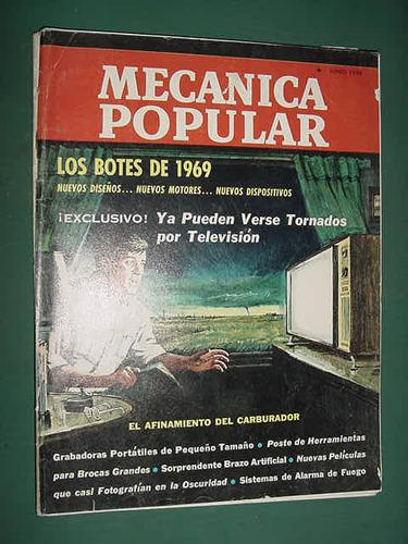 Revista Mecanica Popular 6/69 Botes Television Carburador