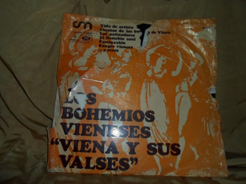 Disco Vinilo Los Bohemios Vieneses Viena Y Sus Valses