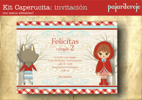 Kit Caperucita Roja