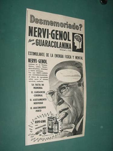 Publicidad- Nervi- Genol Con Guaracolanina Estimulante