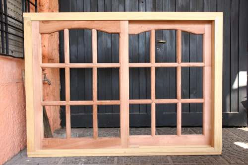 Ventana De Madera De 120x080 Extra Porch