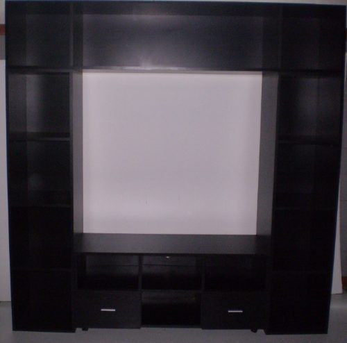 Mesa Lcd 2 Cajones + Torres Y Repisa Colgante.