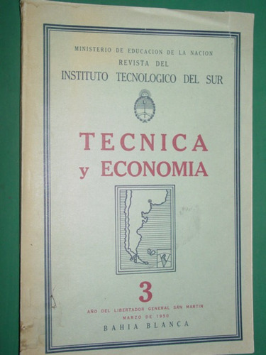 Revista Instituto Tecnologico Sur Bahia Blanca 1950 Nro. 3