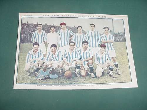 Poster Grafico Futbol Campeonato 1927 - Federacion Chaqueña