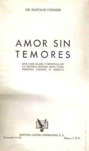 Amor Sin Temores