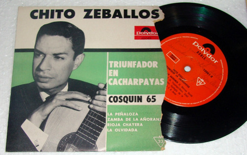 Chito Zeballos Triunfador En Cacharpaya Simple C/tapa Arg