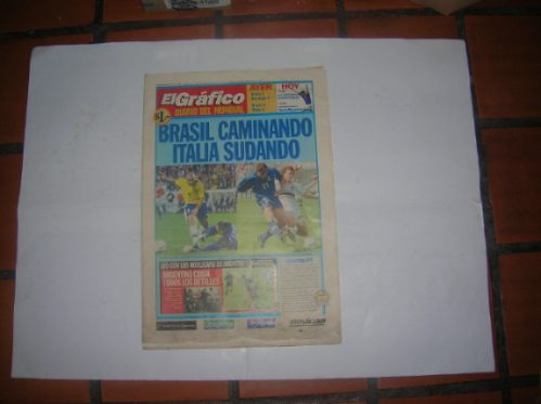El Grafico Diario Del Mundial 1998 Futbol Brasil Italia Gol