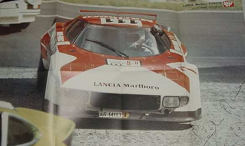 Poster Automovilismo Lancia Stratos Publicidad Marlboro