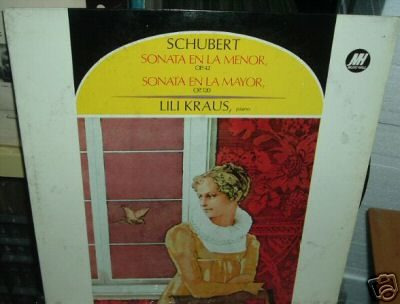 Lili Kraus Sonata La Mayor Schubert Piano Vinilo Argentino