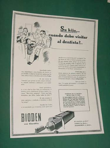 Publicidad Dentifrico Bioden Con Clorofila Limpia Desodoriza