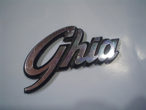 Ford Insignia Escudo Marca Ghia Metalica Metal