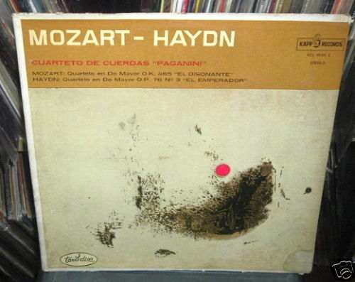 Cuarteto De Cuerdas Paganini Haydn Mozart Vinilo Argentino