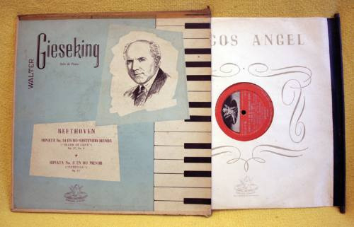 Walter Gieseking - Solo De Piano - Beethoven - Discos Angel