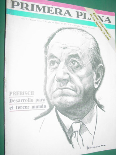 Revista Primera Plana 87 Prebisch Ginebra Peronismo