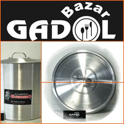 Imagen 2 de 4 de Olla Aluminio Gastronomica - N.º 40, Carga 47 1/2 Litros
