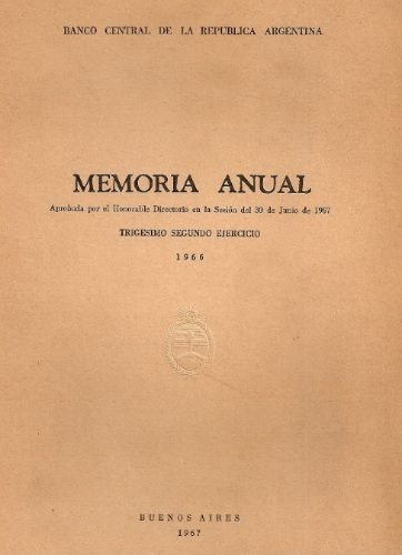 Memoria Anual - Banco Central De La Republica Argentina