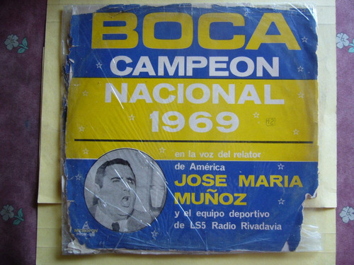 Boca Campeón 1969 / Vinilo José M. Muñoz