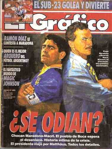 Revista Grafico 3983 Maradona Macri Magic Johnson Juvenil