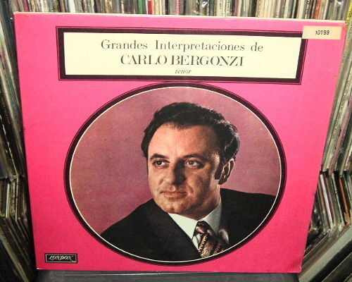 Carlo Bergonzi Grandes Interpretaciones Vinilo Argentino