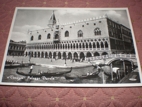 Postal Antigual Italiana Palacio Ducal De Venezia