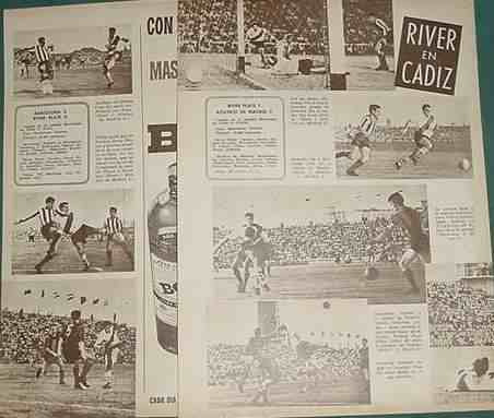 Clipping Futbol River Plate 1961 Barcelona Atletico Madrid