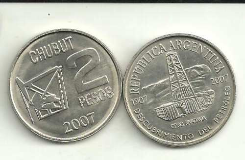 Moneda 2 Pesos Descubrimiento Del Petroleo Conmemorativa