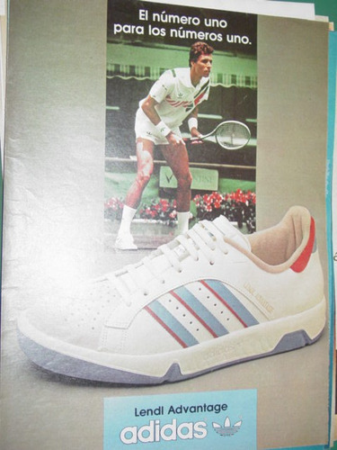 Publicidad Clipping Recorte Zapatillas adidas Tenis Advantag