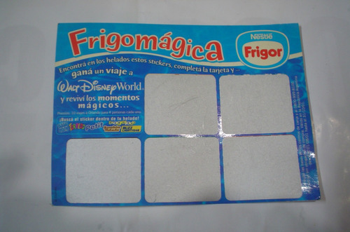 Frigor Nestle Frigomagica Golosinas Concurso Walt Disney