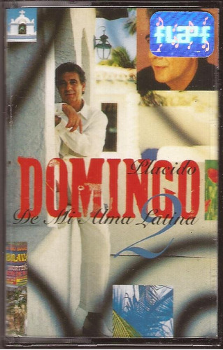 Placido Domingo De Mi Alma Latina 2 Cassette Nuevo