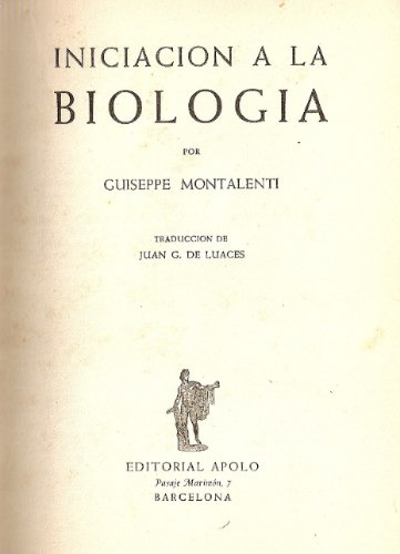 Iniciacion A La Biologia - Montaletnti
