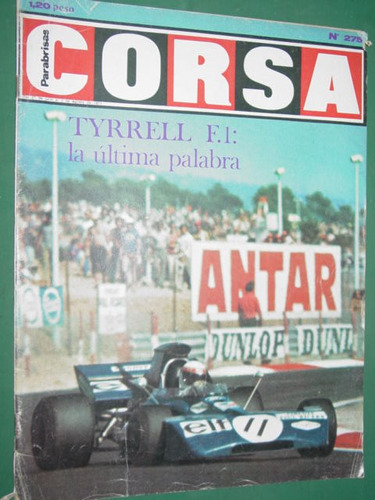 Revista Corsa 275 Tyrrell Ricotti Alfa Romeo Loeffel Di Palm
